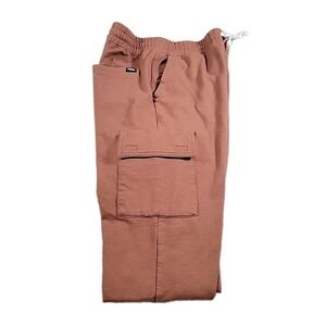 RSQ Jogger CARGO Pants Men's‎ Medium RUST Elastic Waist Casual Stretch